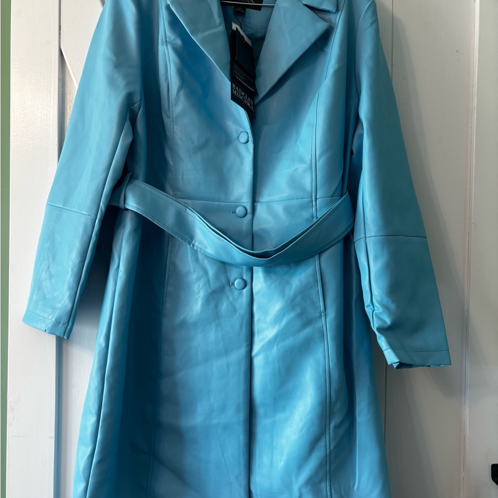 Badgley Mischka Light Blue Trench Coat
